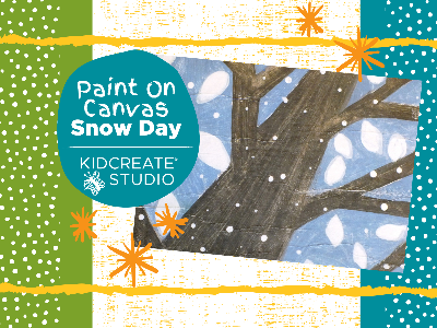 WELCOME WEEK- 50% OFF!  Paint on Canvas-Snow Day Workshop (5-12 Years)